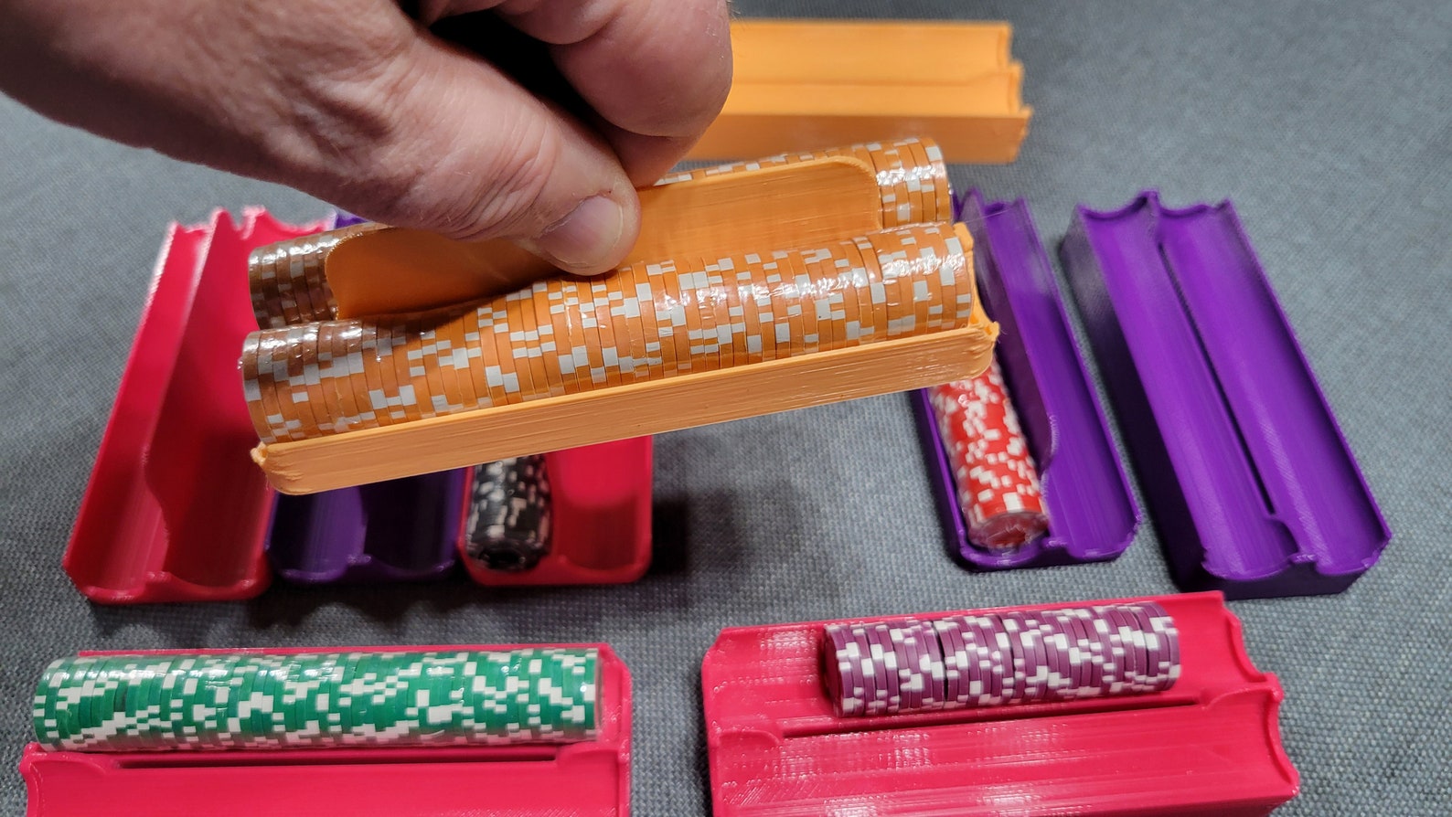 Mini Poker Chip Holders 10 Individual Holders for Storage of Etsy