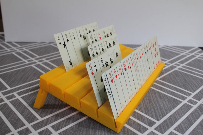 Set of TWO Playing Card Holders Samba Canasta Pinochle Etsy