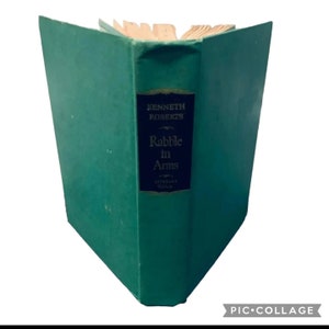 Vintage 1947 “Ramble in Arms” Illustrated Edition Green Hardcover Book Historical Fiction Doubleday Publishing