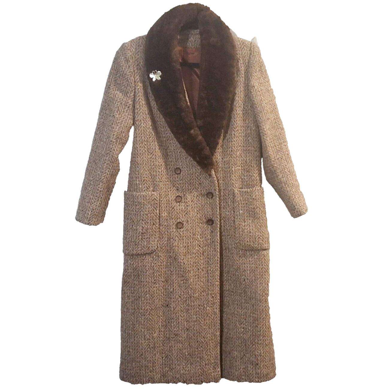ジャケット・アウター vintage wool double chester coat brown L s-l400.jpg