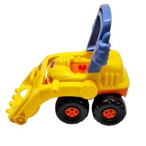 Vintage 1998 Fisher-Price Little People Bulldozer Loader Construction Vehicle #72648 Toddler Toys Pretend Play Collectible Toys Gift Ideas!