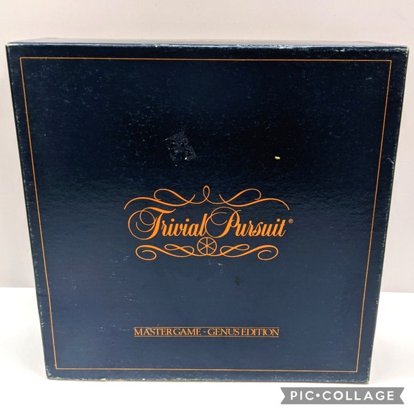 Vintage 1981 Trivial Pursuit Master Game Complete Set Board Game Genus Edition Horn Abbott