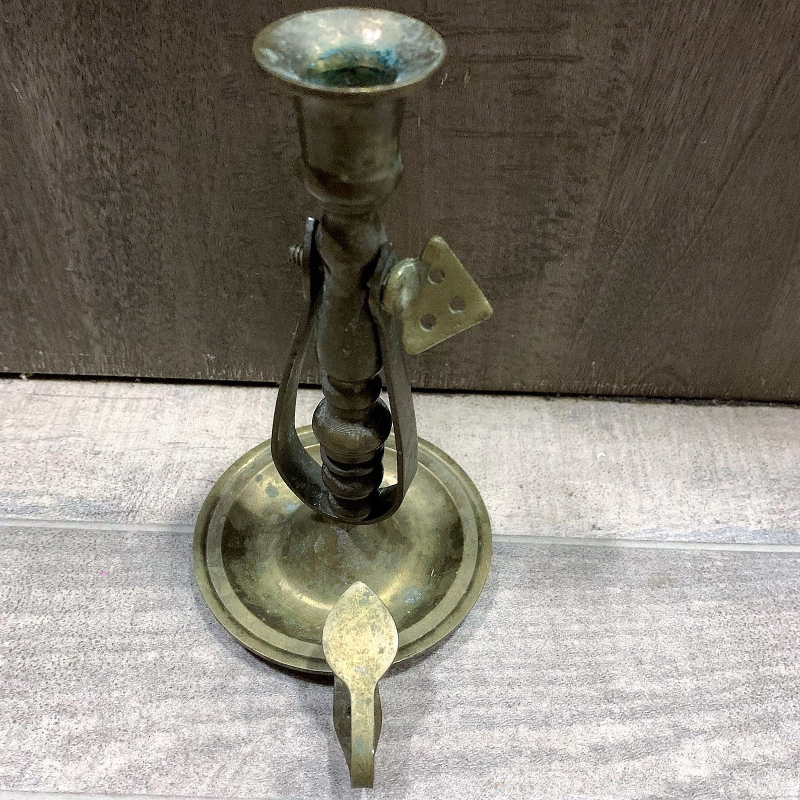 Vintage Brass Hand Held Swivel Candle Stick Holder Nautical Etsy