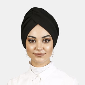 Women Turban, Hijab Head Scarf, Knot Head Wrap, Twisted Head Wrap, Chemo Cap, Hijab Headwear, Reversible Fashion Bonnet, Fashion Head Piece