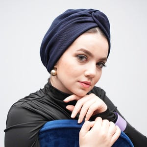 Handmade Women Turban, Ankara Head Wrap, Pre-tied Turban Hat, Chemo Cap, Hijab Shawl, Head Scarves, Reversible Fashion Bonnet, Jersey Turban