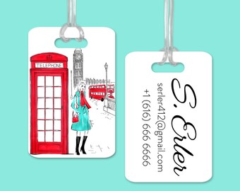 United Kingdom Italian Map PVC Luggage Tag Travel Suitcase Label Bag Set Of 2 United Kingdom Italian Map PVC Luggage Tag Travel Suitcase Label Bag Set Of 2