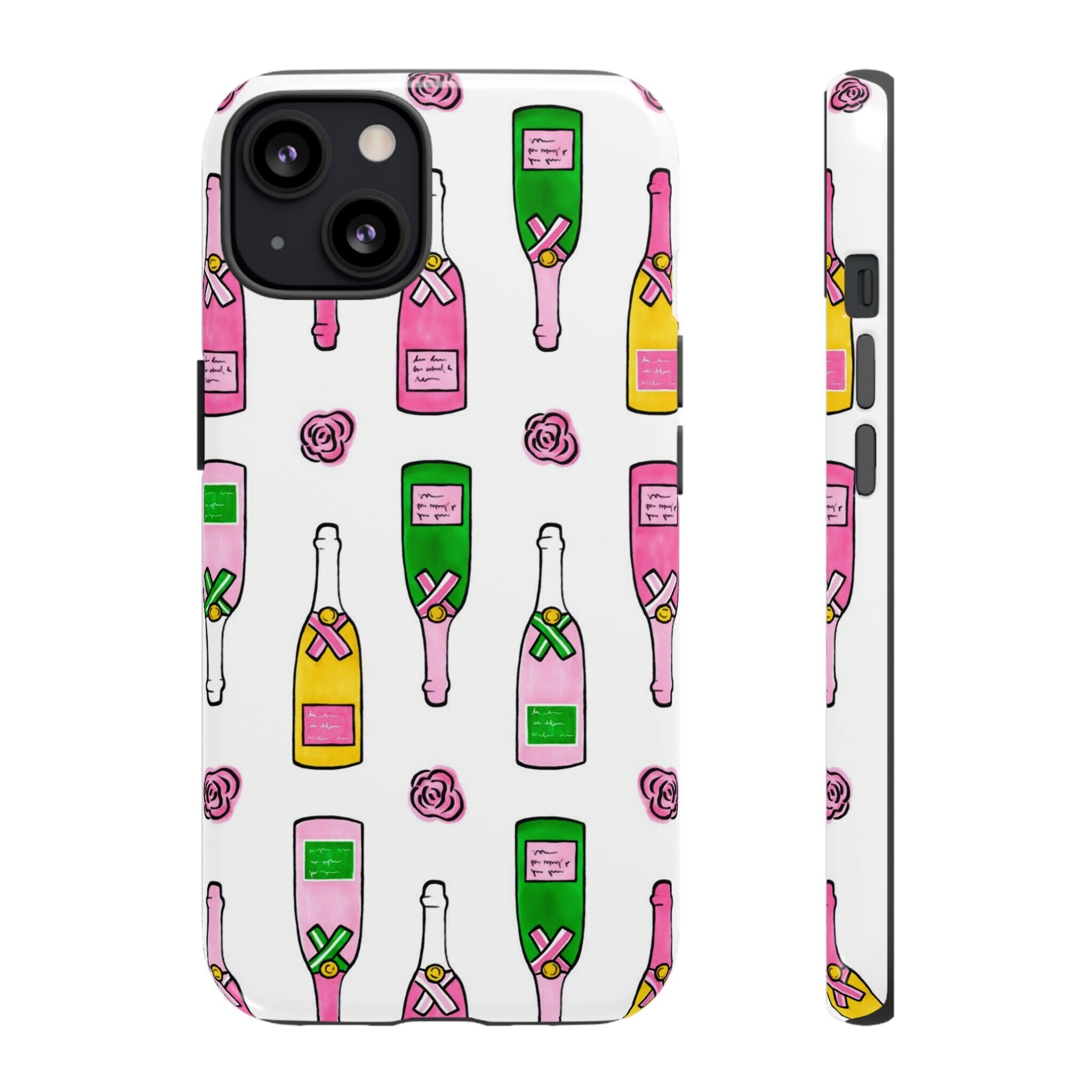 Champagne Phone Case/ Cute Iphone Case With Champagne Print Etsy