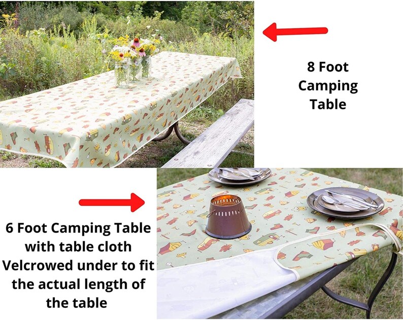 RV Camping Table Cloth Will Fit a 6ft or 8ft Polyester Camping Etsy