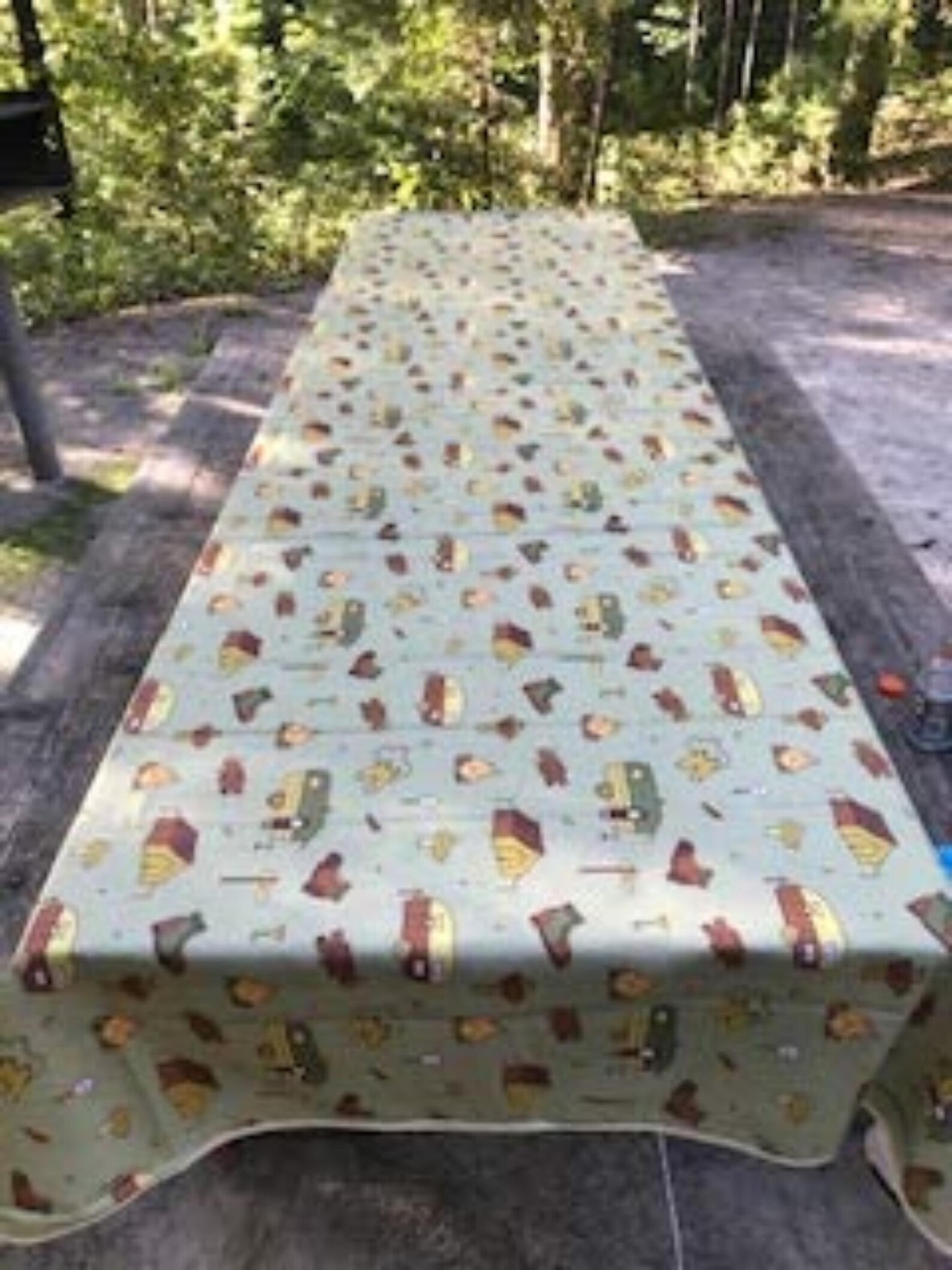 RV Camping Table Cloth Will Fit a 6ft or 8ft Polyester Camping Etsy