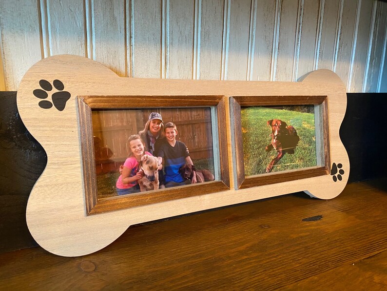 Dog Picture Frame Unique Collage 4x6 Two Photo Picture Etsy