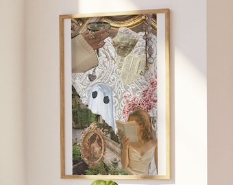 Old Money Aesthetic Collage Poster Art- DIGITAL DOWNLOAD