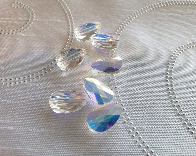 Pietre da cucire Cristal Dasslin ovale aurora boreale - Nuova ErreBi STRASS