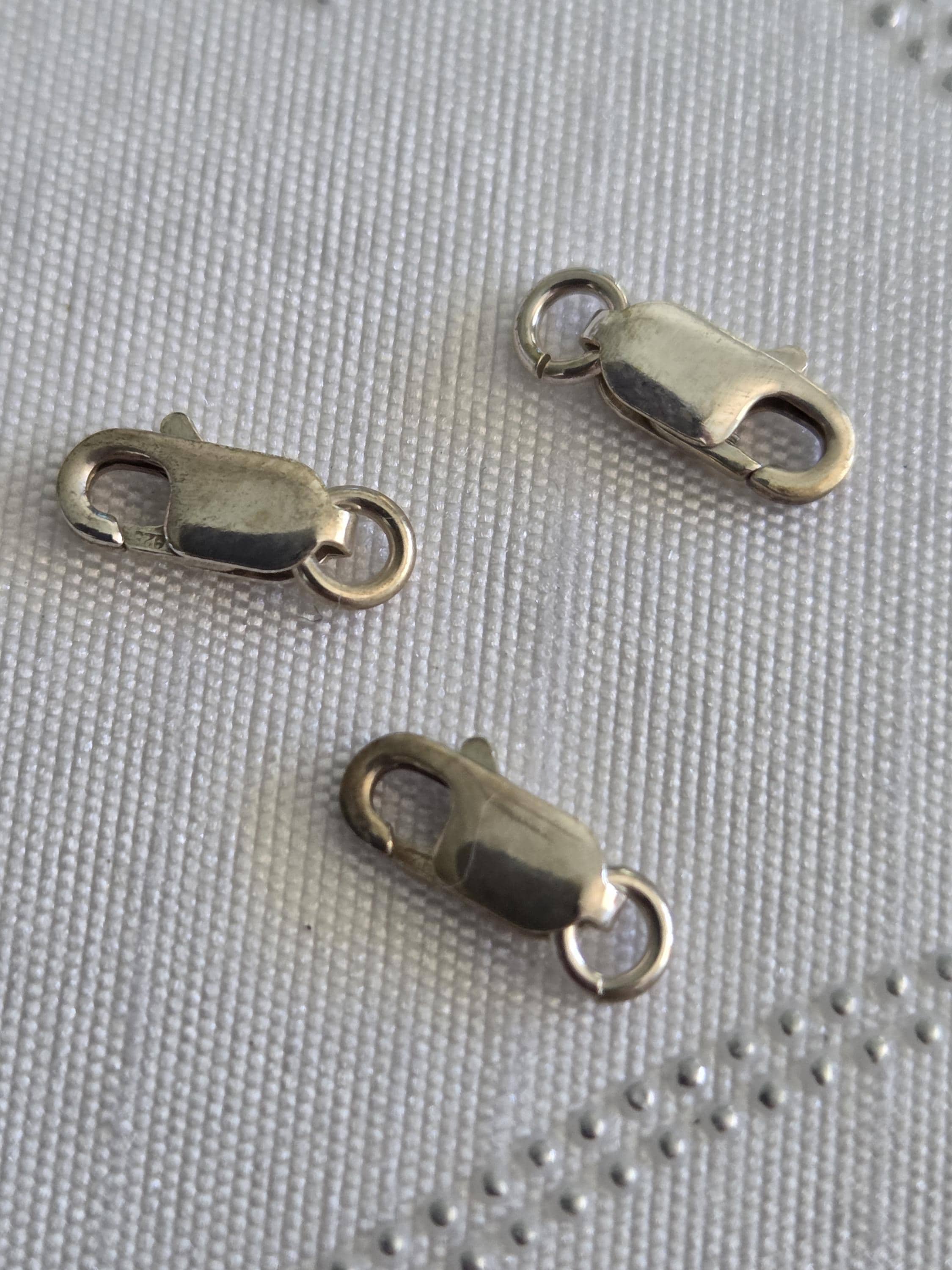 Sterling Silver Lobster Claw Clasp. 4 Mmx 10 Mm. Jewelry Supplies