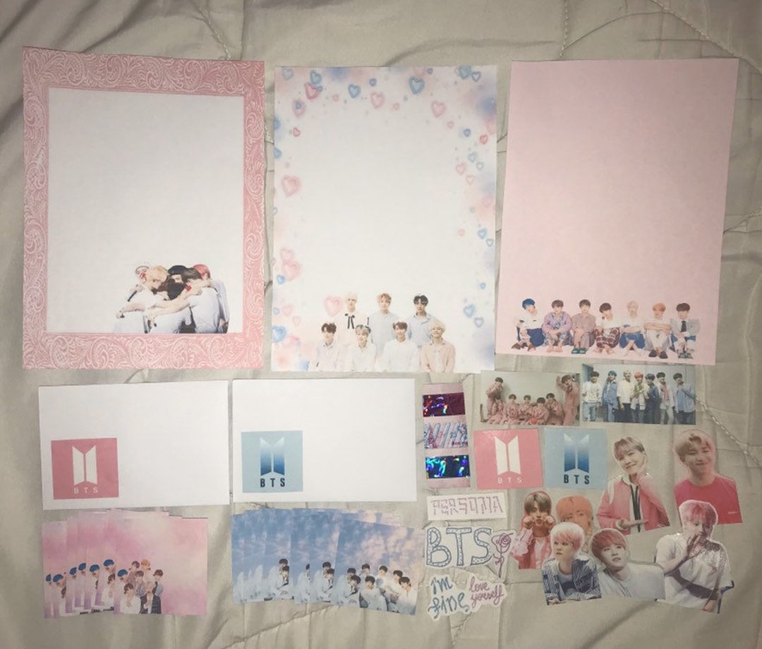 BTS Stationery Set soft Theme Etsy