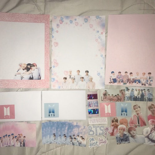 BTS Stationery Set soft Theme Etsy