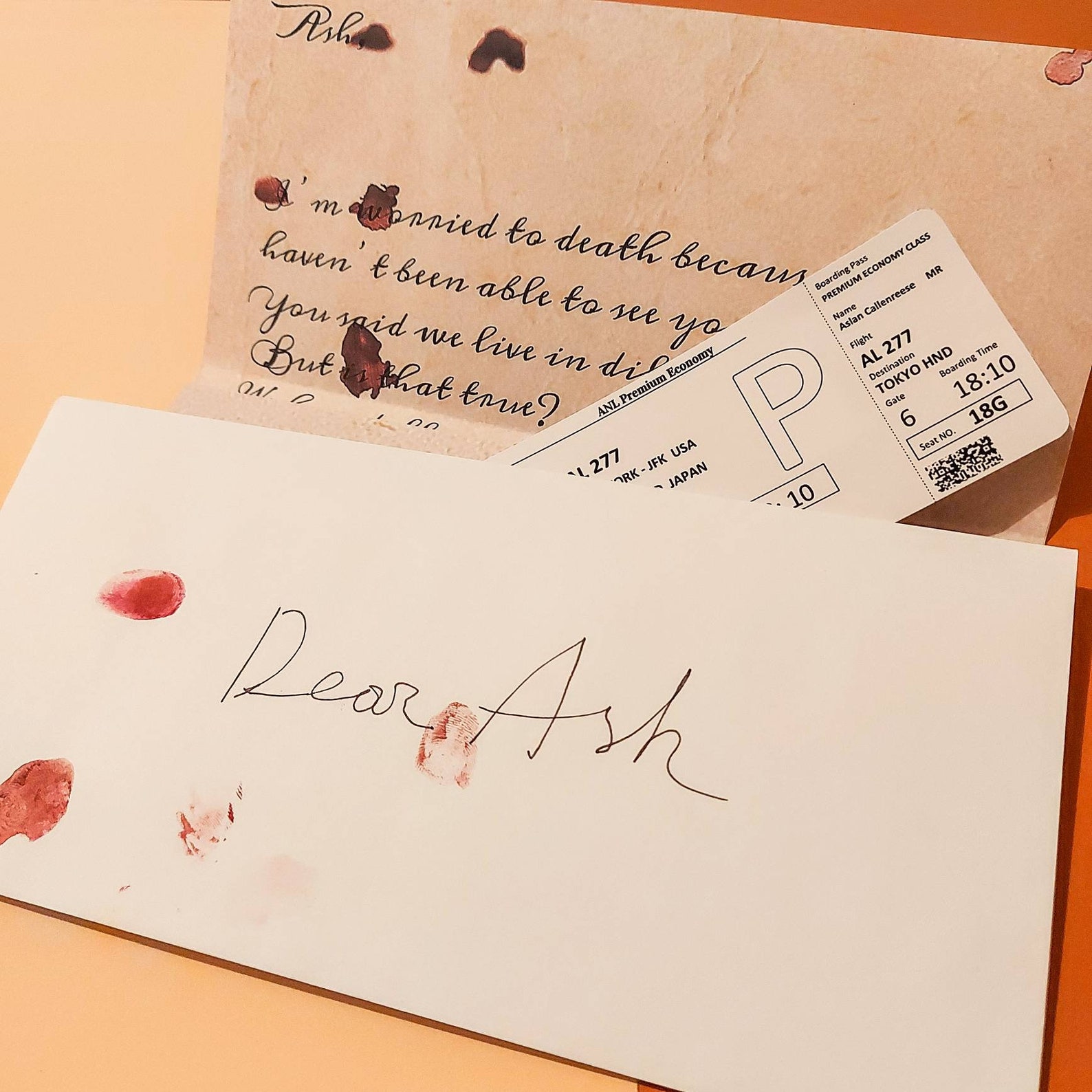 Dear Ash Banana Fish Eiji's letter to Ash Etsy