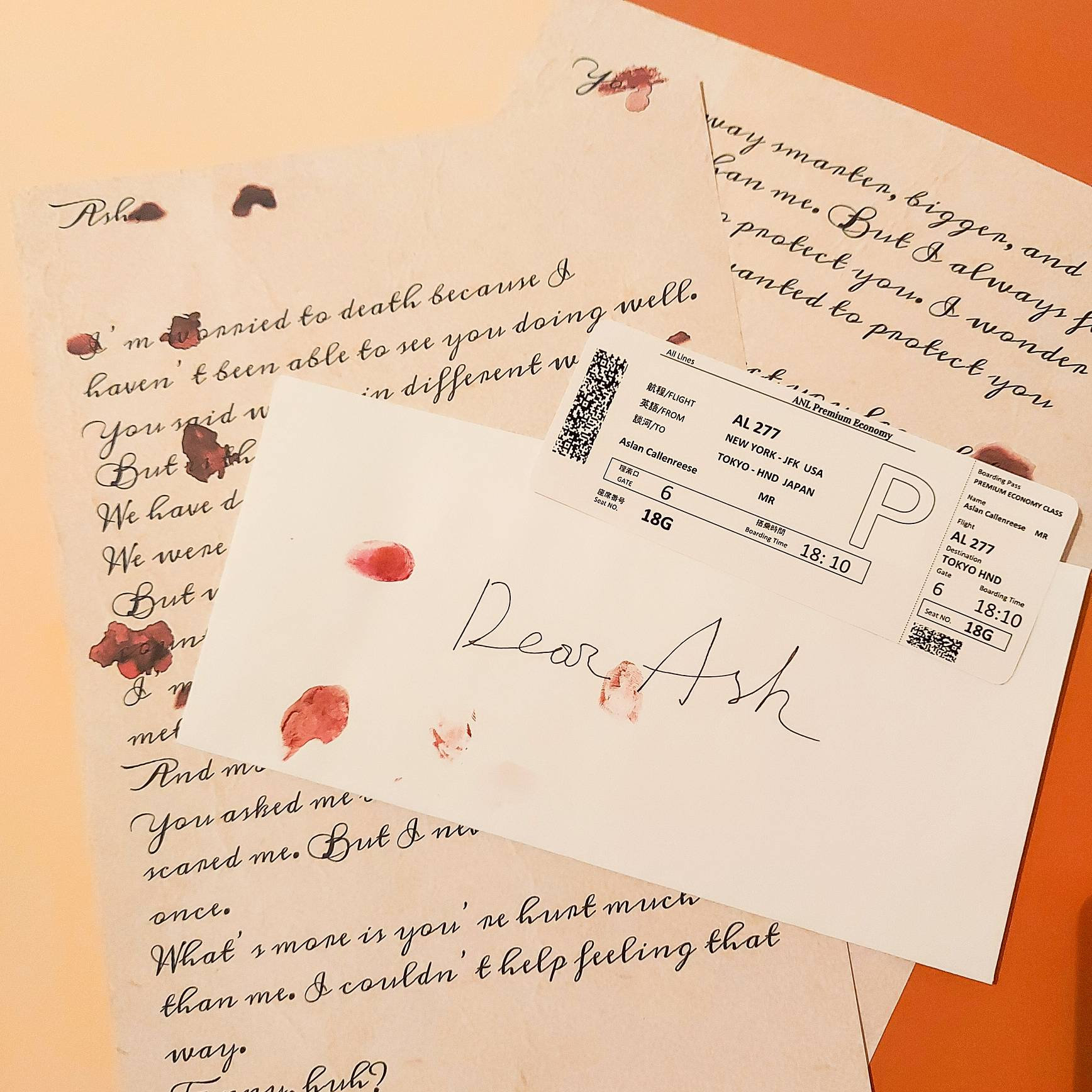 Dear Ash Banana Fish Eiji S Letter To Ash Etsy Dear Ash Banana Fish Eiji S Letter To Ash Etsy