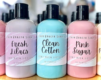 Goat Milk Body Lotion, Natural Moisturizer, Choose Your Scent, 10 oz