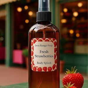 Handmade Strawberry Body Splash: Phthalate-Free Perfume Spray, Pillow & Sheet Spray