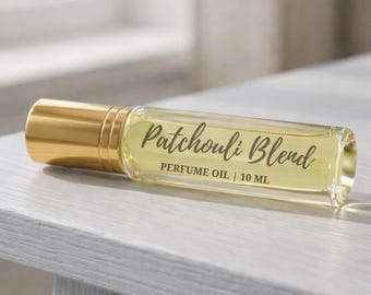 Patchouli Sandalwood Perfume Oil, Hippie Scent, Unisex Roll On (10ml)