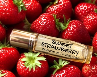 Sweet Strawberry Roll On Perfume: Natural Fragrance Oil (10ml)