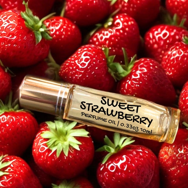 Sweet Strawberry Perfume,Roll On Perfume ,Roller Ball Perfume, Natural Perfume Oil, Phthalate Free Fragrance, Valentine Gift