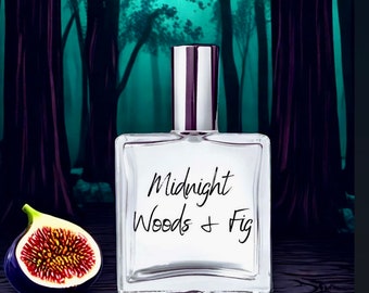 Midnight Woods & Fig Perfume, Perfume Spray, Perfume Bottle, Man Scent, Wedding Gift, Bridegroom Gift, Valentines Gift, Artisan Perfume