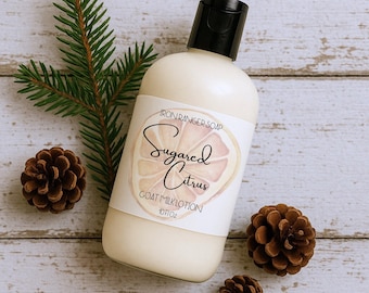 Goat Milk Lotion, Sugared Citrus Scent, Natural Moisturizer, 10 oz