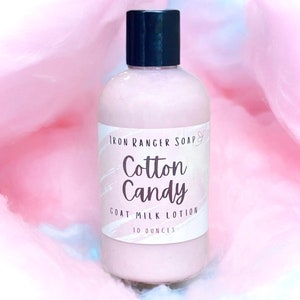 Cotton Candy Lotion, Scented Body Lotion, Goat Milk Lotion, Mothers Day Gift, Natural Moisturizer, Self Care Gift