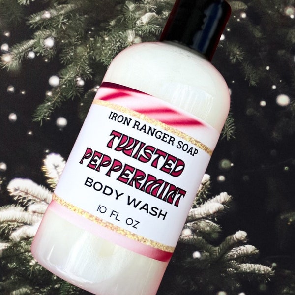 Twisted Peppermint Body Wash/Gentle Body Wash/Paraben Free/Sulfate Free/Shower Gel/Gift For Her