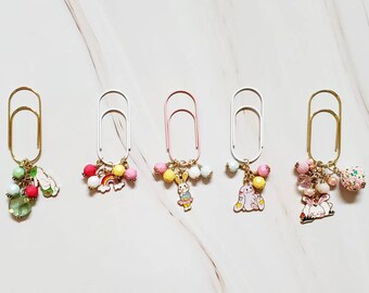 Easter Bunny Planner Clips Charms