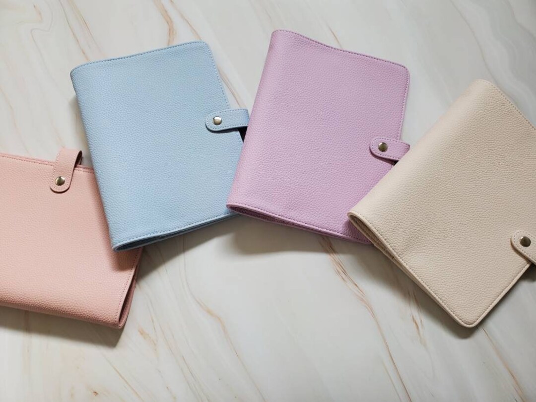 A5 Ring 2023 Planner Monogram Custom Leather Agenda Journal Cover Calendar Planner Binder