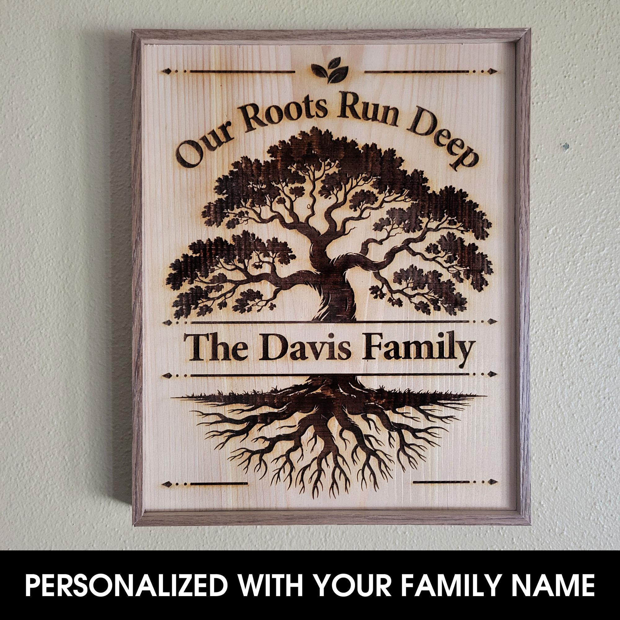 Rustic Family Tree Sign Personalized Family Tree Sign: Rustic Laser Engraved Cedar Wood - Etsy