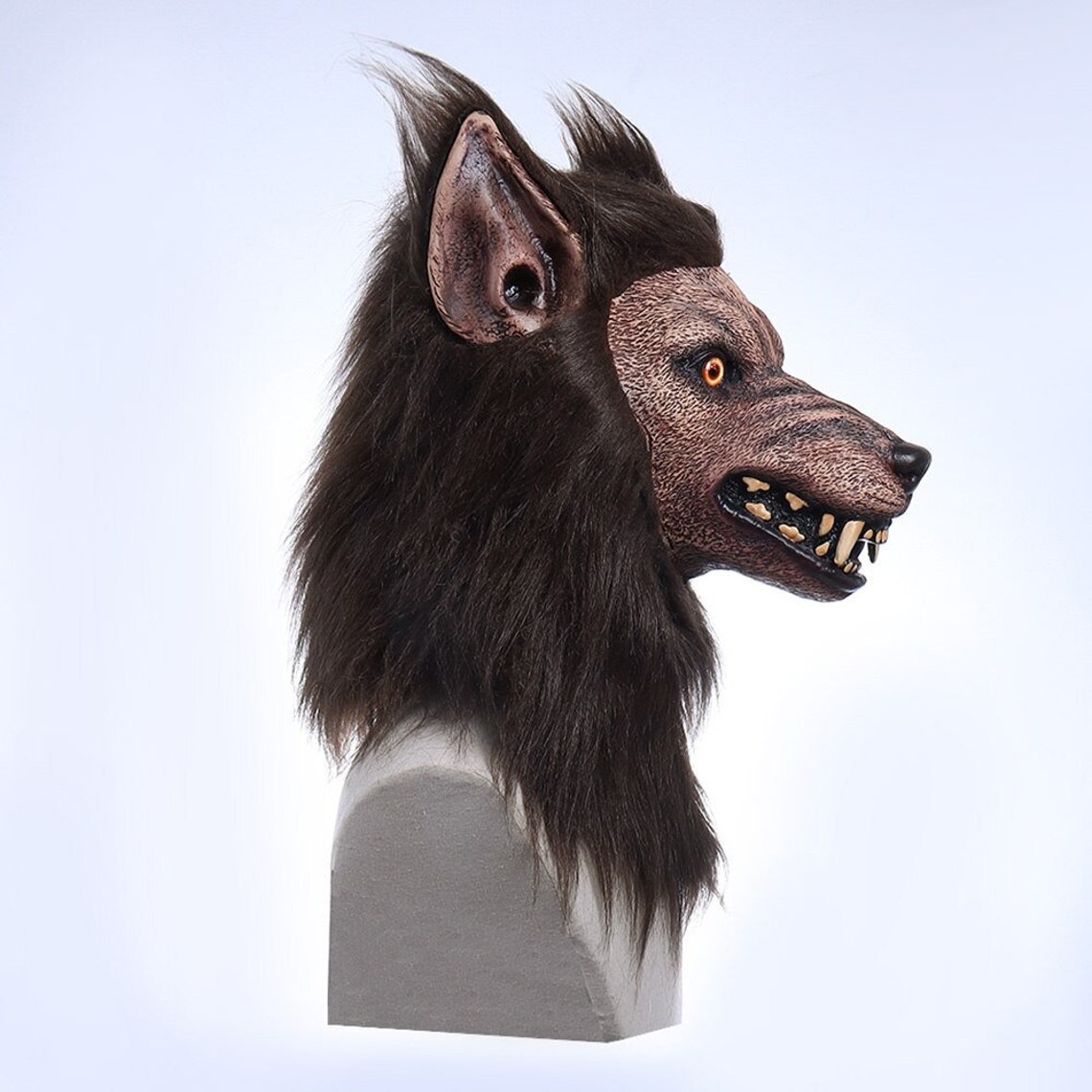 Animal Wolf Latex Mask Werewolf Lightup Realistic And Fierce Etsy