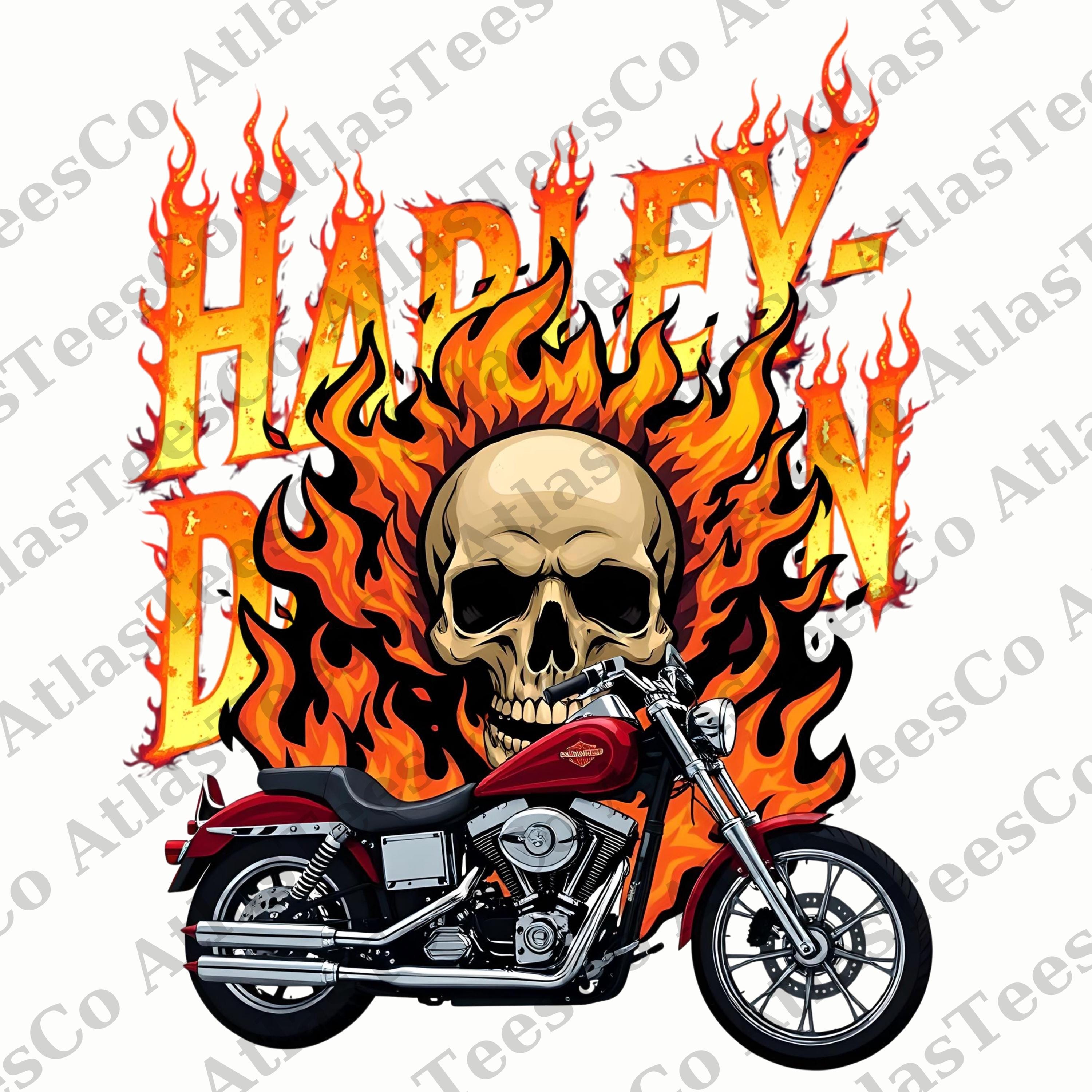 Flames Harley Shirt - Etsy Flames Harley Shirt - Etsy