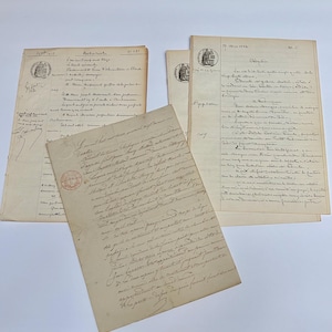 Vintage documents, 1800’s