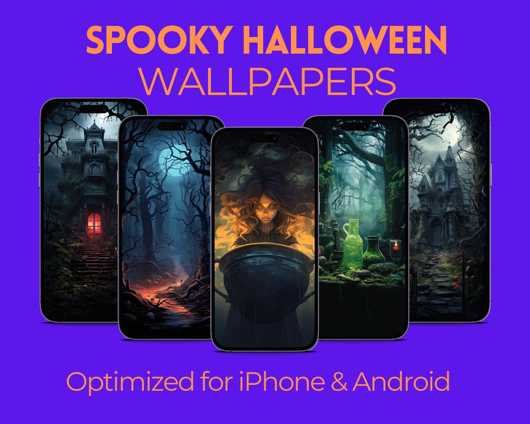 Spooky Halloween Theme Wallpapers | iPhone & Android | 13 Premium