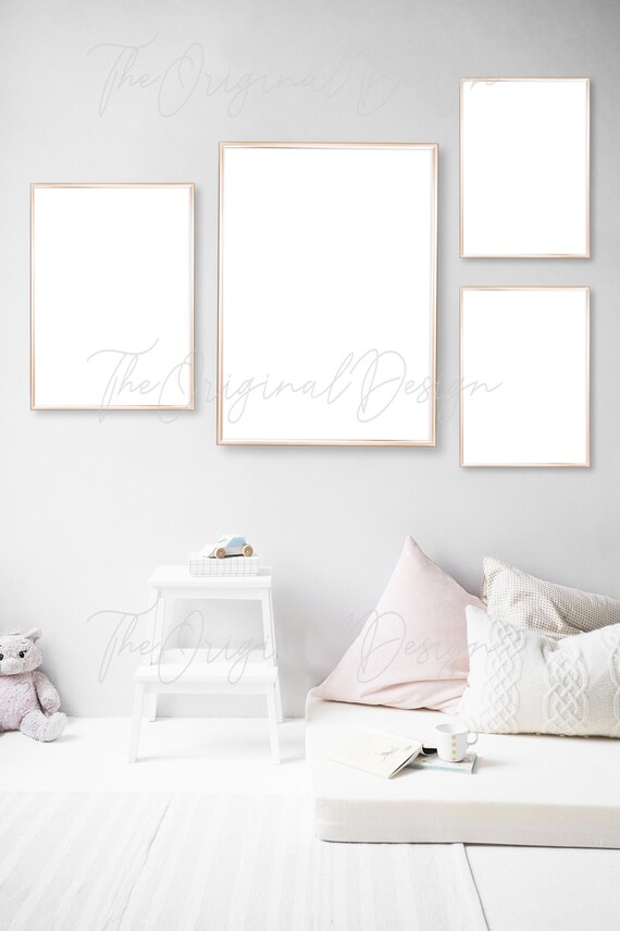 Download Nursery Frame Mockup Bundle Nursery Poster Mockup Styled Etsy PSD Mockup Templates