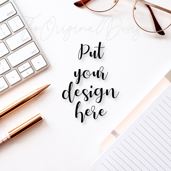 Styled Stock Photography for Blog, Blog Photo, Desk Photo, Girl Boss Photography, Pretty Desk Flat Lay Photo, Blogger photo, Easy mock up