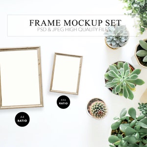 Download Frame mockup 4x6 Frame mockup set 4x6 Small sizes frame | Etsy