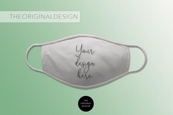 Download Green Face Mask Mockup Mask Mockup Mask Template Easy Mask Etsy