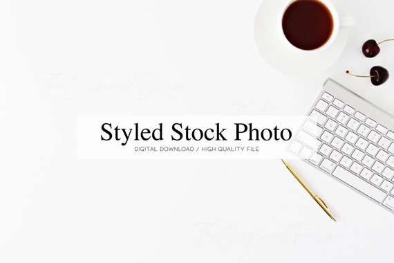 Styled Stock Photo Desk Display Flatlay Easy Mockup Logo Etsy