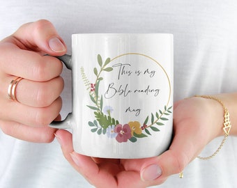 This is My Bible Reading Mug | Gift for Friend | Coffee Mug | Religion Mug | Bible Study Mug | Jesus Mug | Bible Mug | Easter Gift