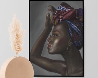 Feminism Art | Black Girl Print | Boho Woman print | Women Empowerment Print | Black History | Wall Art Hanging