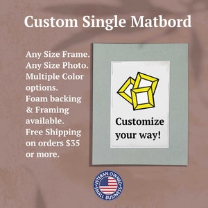 Single Mat | Custom Size Matting for Frame | Mat for Frame | Frame Mat-board