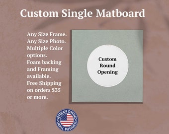 Paspartú cuadrado / Paspartú de apertura redonda / Paspartú individual / Paspartú de tamaño personalizado para marco / Paspartú para marco / Paspartú redondo / Paspartú cuadrado