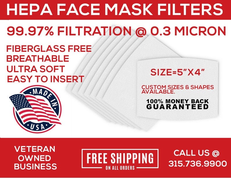 Filter for Mask, Face Mask Filter, Filter for Face Mask, Filter Insert, Face Mask Filter Insert, Mask Filter, HEPA FILTER for MASK, PM2.5 