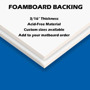 support en carton mousse | Support en mousse pour le cadre | Carton mousse sans acide | Support passe-partout | Carton mousse