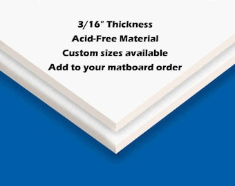 Foamboard Backing | Foam Backing for Frame | Acid-Free Foamboard | Matboard backing | Foamboard