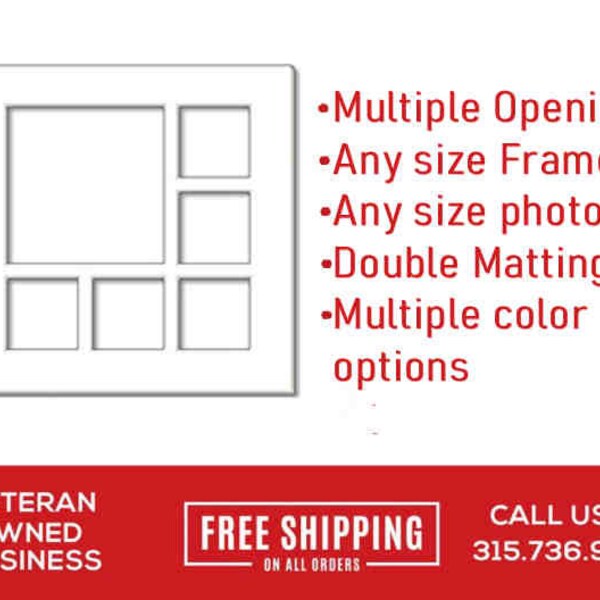 Pre Cut Double Mat for Framing Custom Etsy